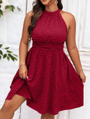 Vestido Feminino Sem Manga Kamila Plus Size Vinho / Gg E033