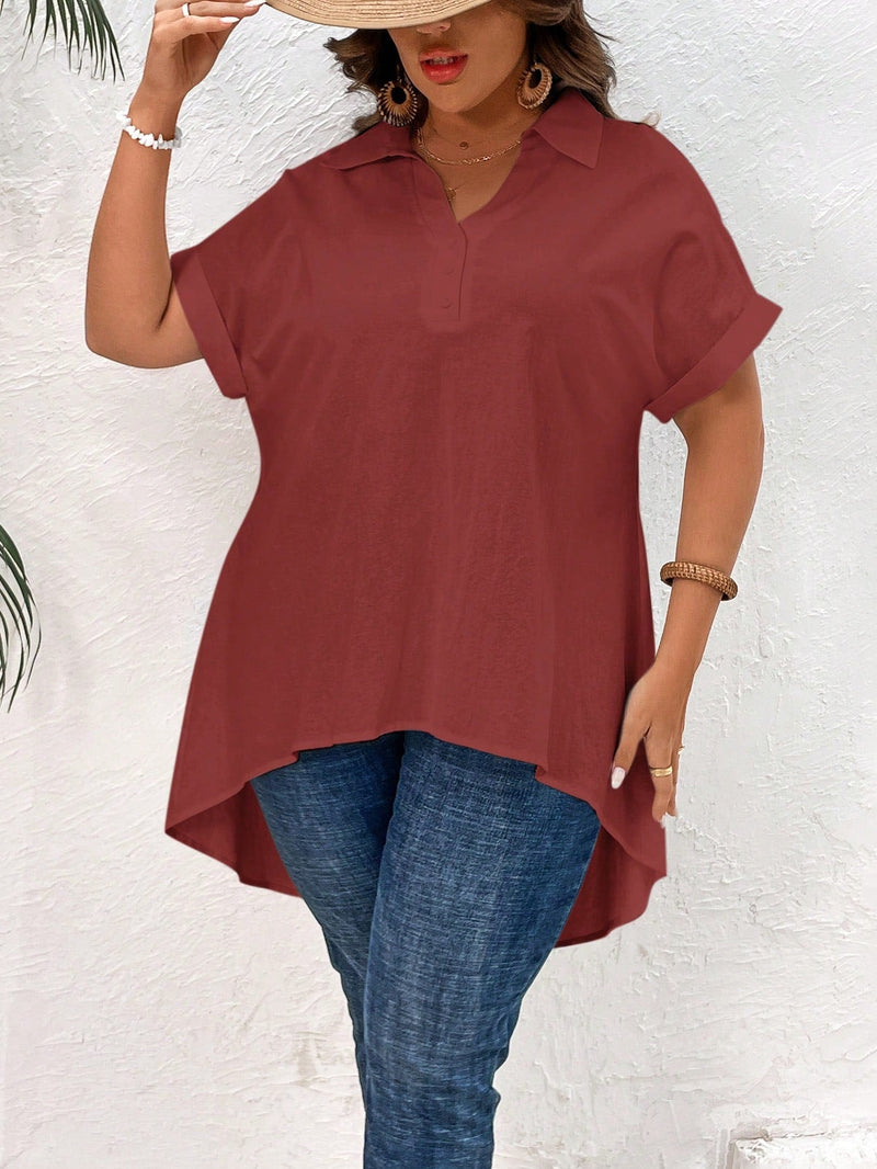 Camisola Feminina Manga Curta Estrella Plus Size E058