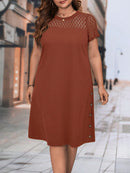 Vestido Feminino manga curta Mariana Plus Size