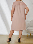 Vestido Feminino manga curta Mariana Plus Size