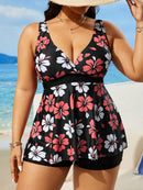 Tankini Feminino Estampado Pietra Plus Size Multicolorido / Gg E134