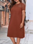 Vestido Feminino manga curta Mariana Plus Size