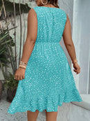 Vestido Feminino Bainha Esvoaçante E Decote V Pequeno Amapola Plus Size E291