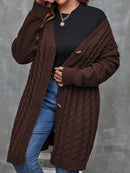 Cardigan com ombros caídos Laura. Plus Size
