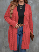 Cardigan com ombros caídos Laura. Plus Size