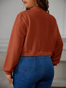 Jaqueta Feminina Bomber Curta com Zíper - Chiara. Plus Size