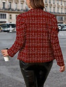 Jaqueta Feminina com Decoração de Botão Metálico - Yasmin. Plus Size