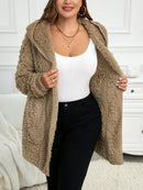 Jaqueta Feminina com capuz e mangas longas - Isabelle. Plus Size