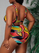 Maiô Feminino Estampado - Lysly. Plus Size Flash