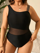 Maiô feminino com design transparente  Sofy - Plus Size. Flash