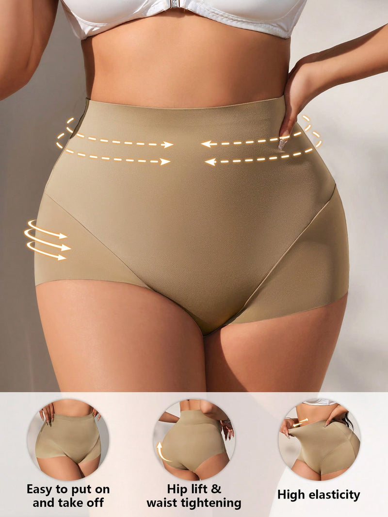 Modelador Feminino Sem Costura com Cintura Alta e Controle Abdominal - Thaina. Plus Size