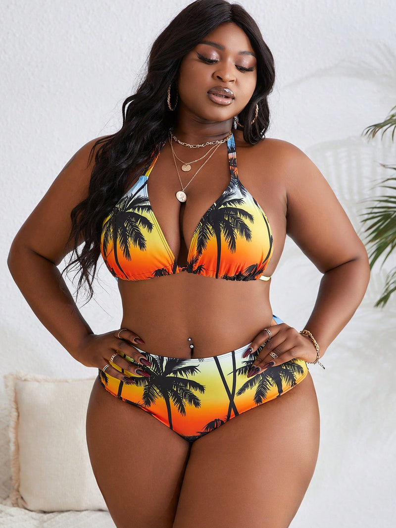 Biquini Feminino (4peças) com Saída e Bandana Lara Plus Size