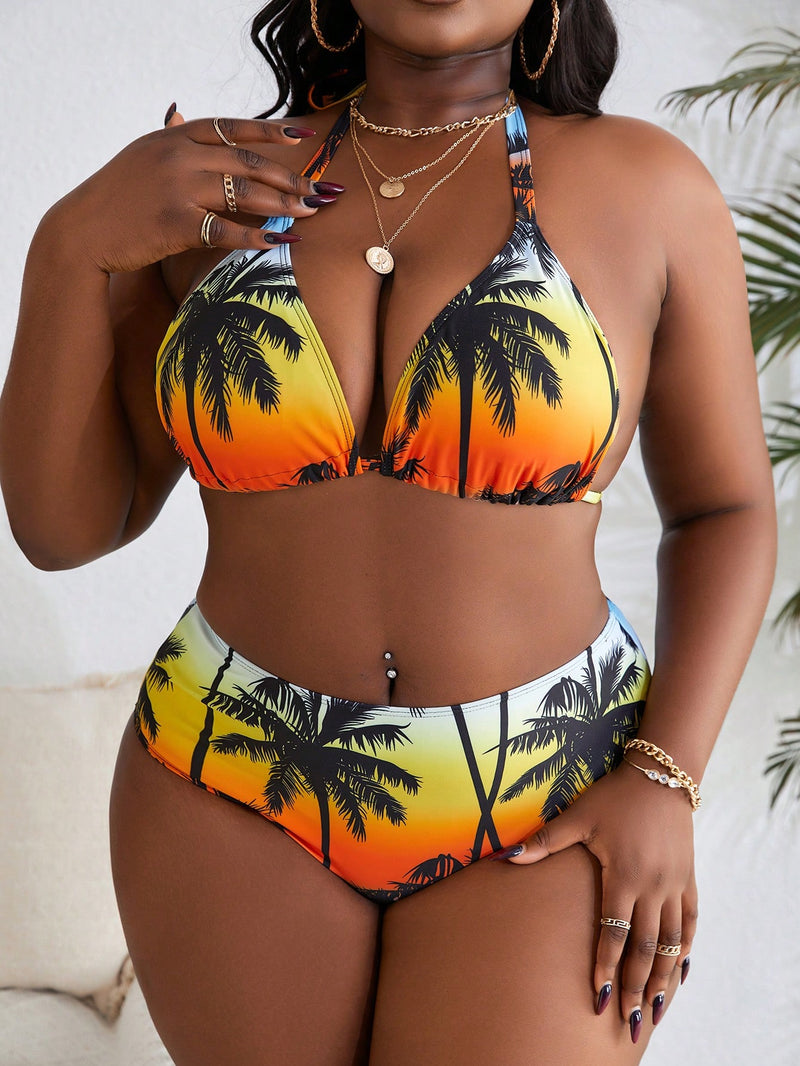 Biquini Feminino (4peças) com Saída e Bandana Lara Plus Size