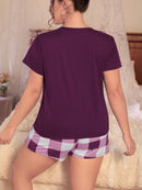 Pijama Xadrez Nathaly Feminina Plus Size