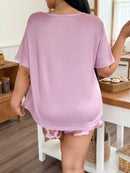 Pijama Feminino com estampa de girafa - Nehir. Plus Size