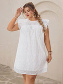 Vestido Feminino com Estampa Floral e Detalhe em Renda - Rubya. Plus Size.