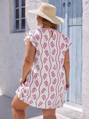 Vestido Feminino com Estampa Floral e Detalhe em Renda - Rubya. Plus Size.