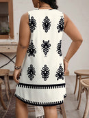 Vestido Feminino Estampado com Modelagem Soltinha e Tecido Confortável - Nicy. Plus Size