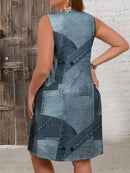 Vestido Feminino Estampado com Modelagem Soltinha e Tecido Confortável - Nicy. Plus Size