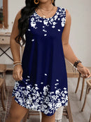 Vestido Feminino Estampado com Modelagem Soltinha e Tecido Confortável - Nicy. Plus Size