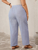 Calça Feminina com Cintura Elástica e Bolsos Mega. Plus Size