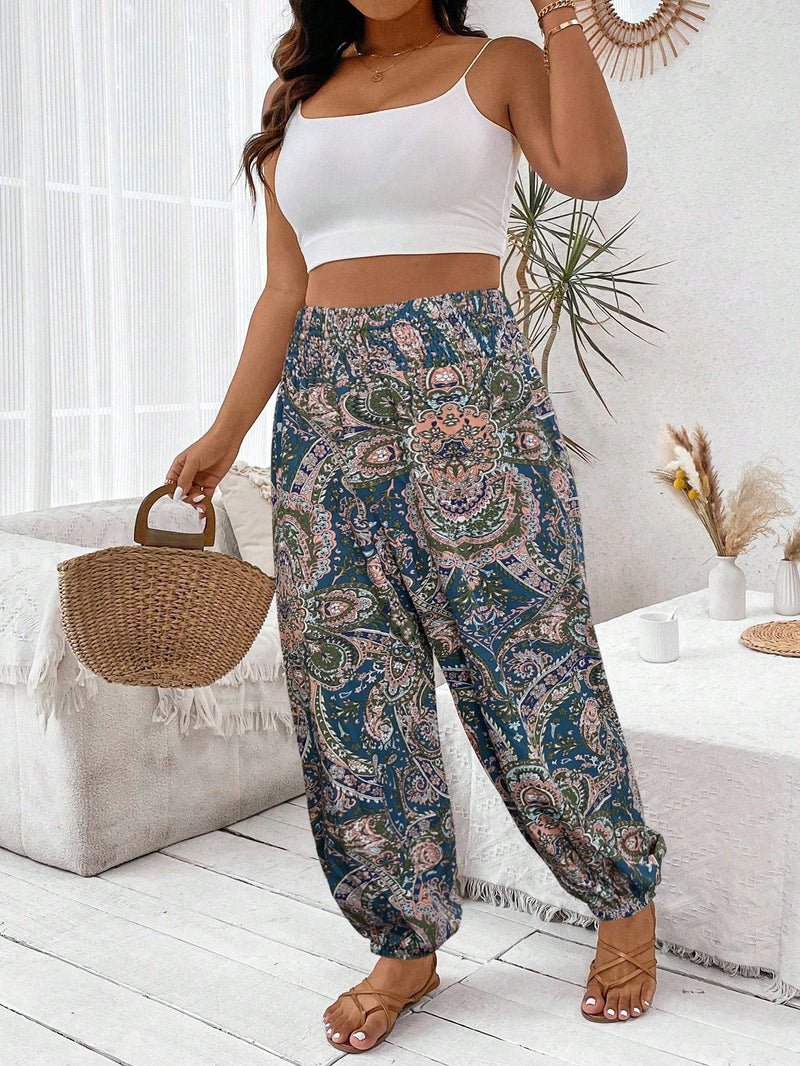 Calça Feminina De Cintura Alta Cristina. Plus Size