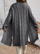 Suéter Feminino Tricotado de Frente Aberta - Noémie. Plus Size