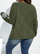 Suéter de tricô Feminino decoração com lantejoulas - Camille. Plus Size
