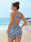 Tankini feminino estampado Aruba. Plus Size