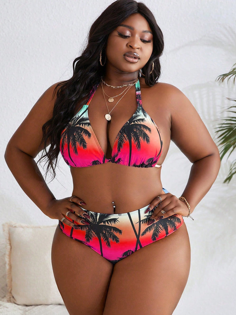 Biquini Feminino (4peças) com Saída e Bandana Lara Plus Size