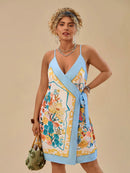 Vestido Envelope Feminino com Amarração Lateral Thais. Plus Size