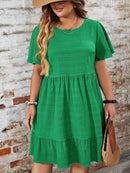 Vestido Feminino com Barra Franzida - Talita. Plus Size