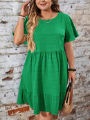 Vestido Feminino com Barra Franzida - Talita. Plus Size