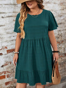 Vestido Feminino com Barra Franzida - Talita. Plus Size