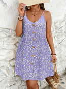 Vestido Feminino com Botões Frontais e Modelagem Soltinha - Camila. Plus Size