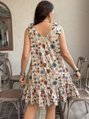 Vestido Feminino Decoração de Laço nos Ombros - Angeline. Plus Size