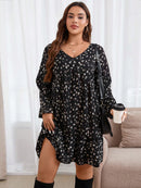 Vestido Feminino Smock com Manga Lanterna - Jade. Plus Size