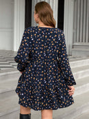 Vestido Feminino Smock com Manga Lanterna - Jade. Plus Size