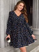 Vestido Feminino Smock com Manga Lanterna - Jade. Plus Size