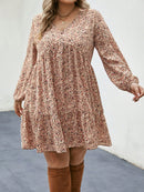 Vestido Feminino Smock com Manga Lanterna - Jade. Plus Size