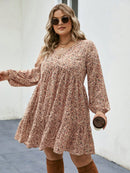 Vestido Feminino Smock com Manga Lanterna - Jade. Plus Size