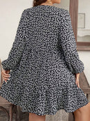 Vestido Feminino Smock com Manga Lanterna - Jade. Plus Size