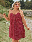 Vestido Feminino com Botões Frontais e Modelagem Soltinha - Camila. Plus Size