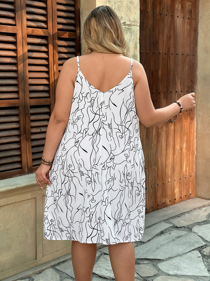 Vestido Feminino com Botões Frontais e Modelagem Soltinha - Camila. Plus Size