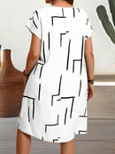 Vestido Feminino com Manga Morcego e com gola redonda - Sophie. Plus Size