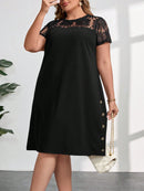 Vestido Feminino manga curta Mariana Plus Size