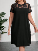 Vestido Feminino manga curta Mariana Plus Size