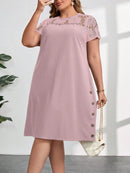 Vestido Feminino manga curta Mariana Plus Size