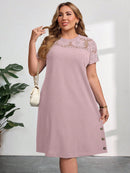 Vestido Feminino manga curta Mariana Plus Size