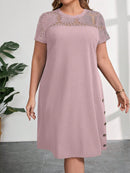 Vestido Feminino manga curta Mariana Plus Size